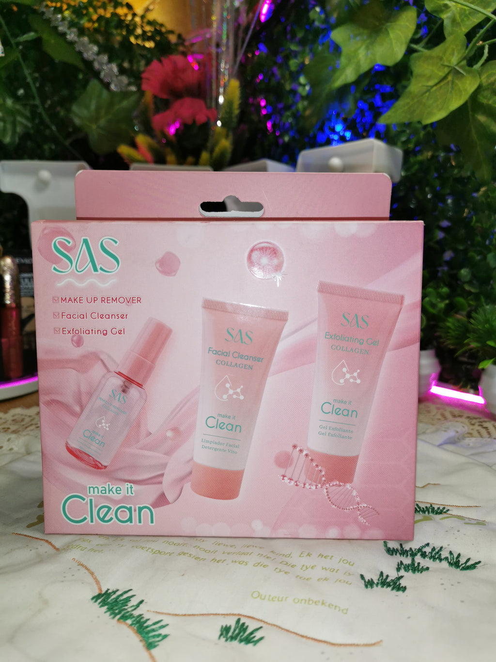 SAS Make it Clean 3-Piece Collagen Skincare Set