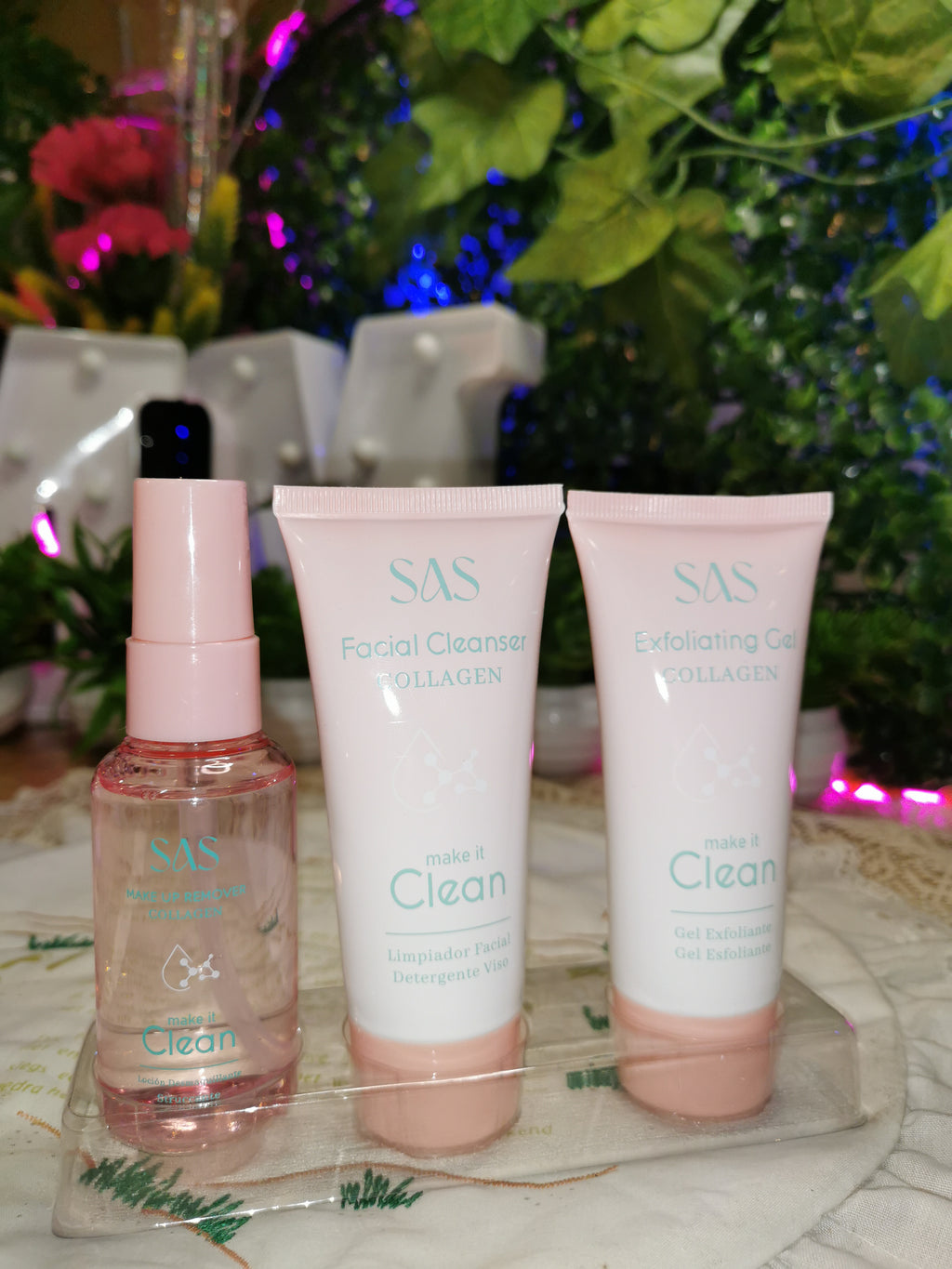 SAS Make it Clean 3-Piece Collagen Skincare Set