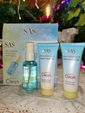 SAS Make it Clean 3-Piece Hyaluronic Acid Skincare Set