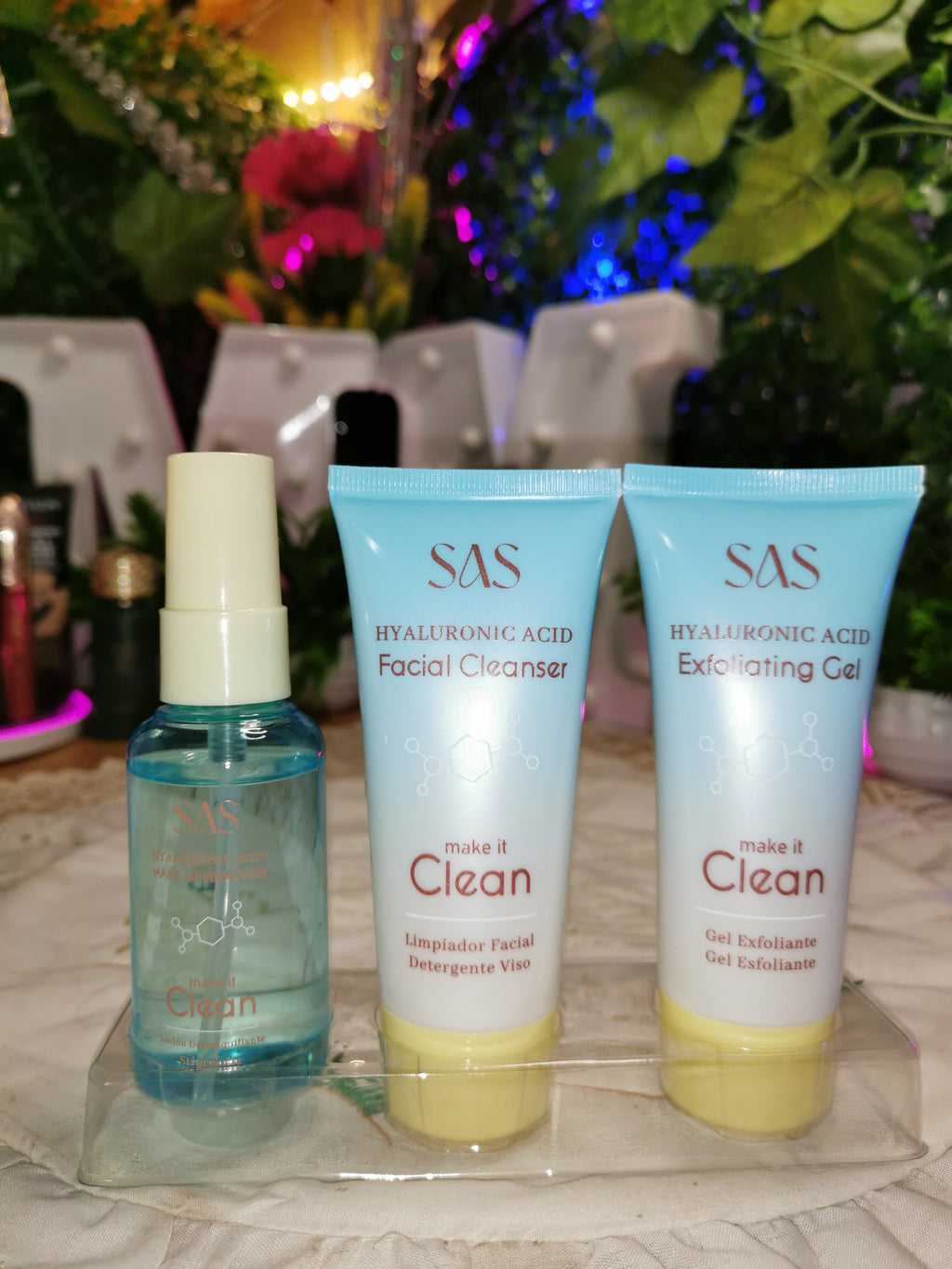 SAS Make it Clean 3-Piece Hyaluronic Acid Skincare Set