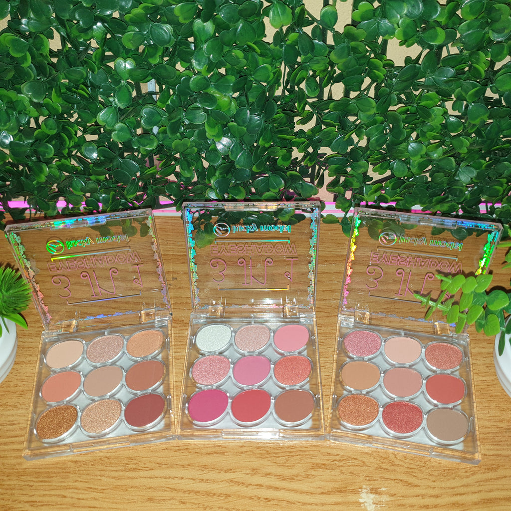 3in1 Eyeshadow 9 Colour Lucky Model