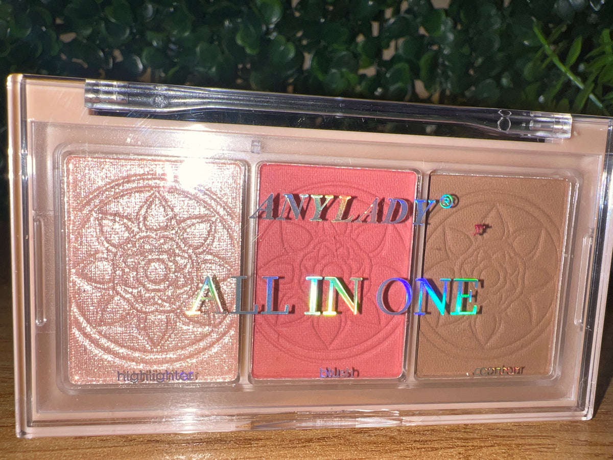 Anylady All In One Palette-Highlighter/Blush/Contour