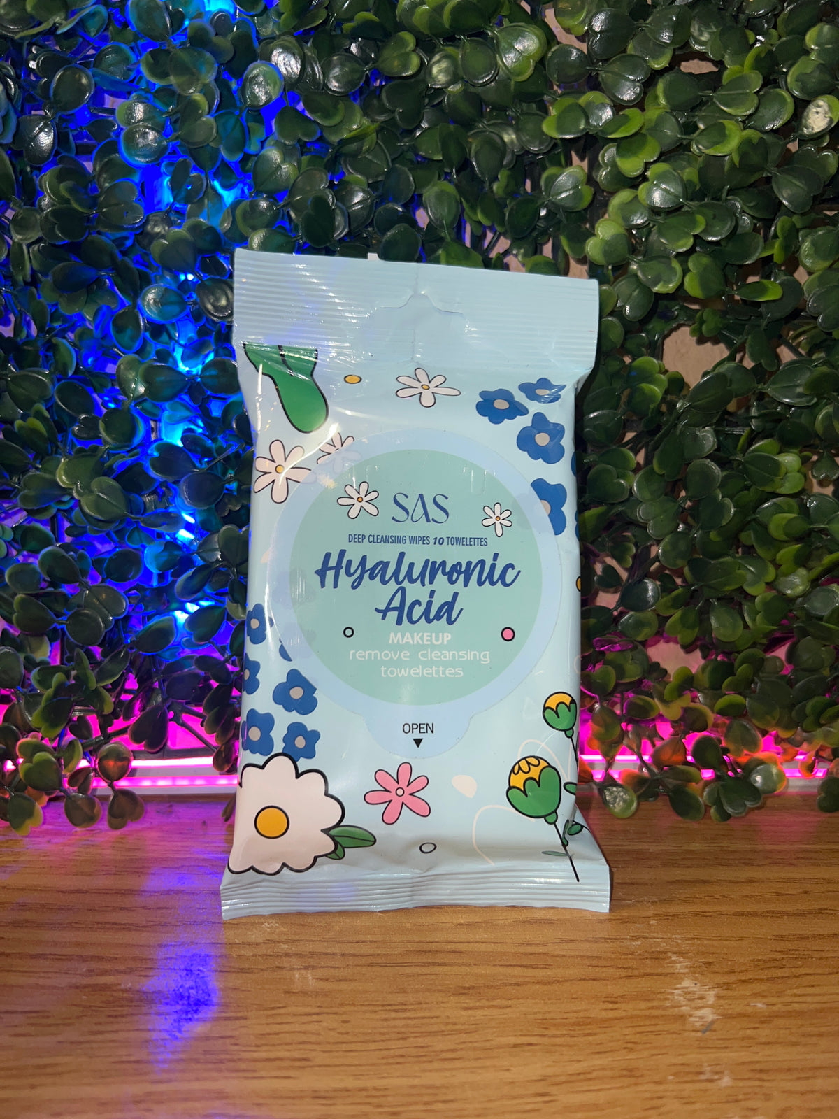 SAS Hyaluronic Acid Makeup Remover Deep Cleansing Towelettes – 10 Pack