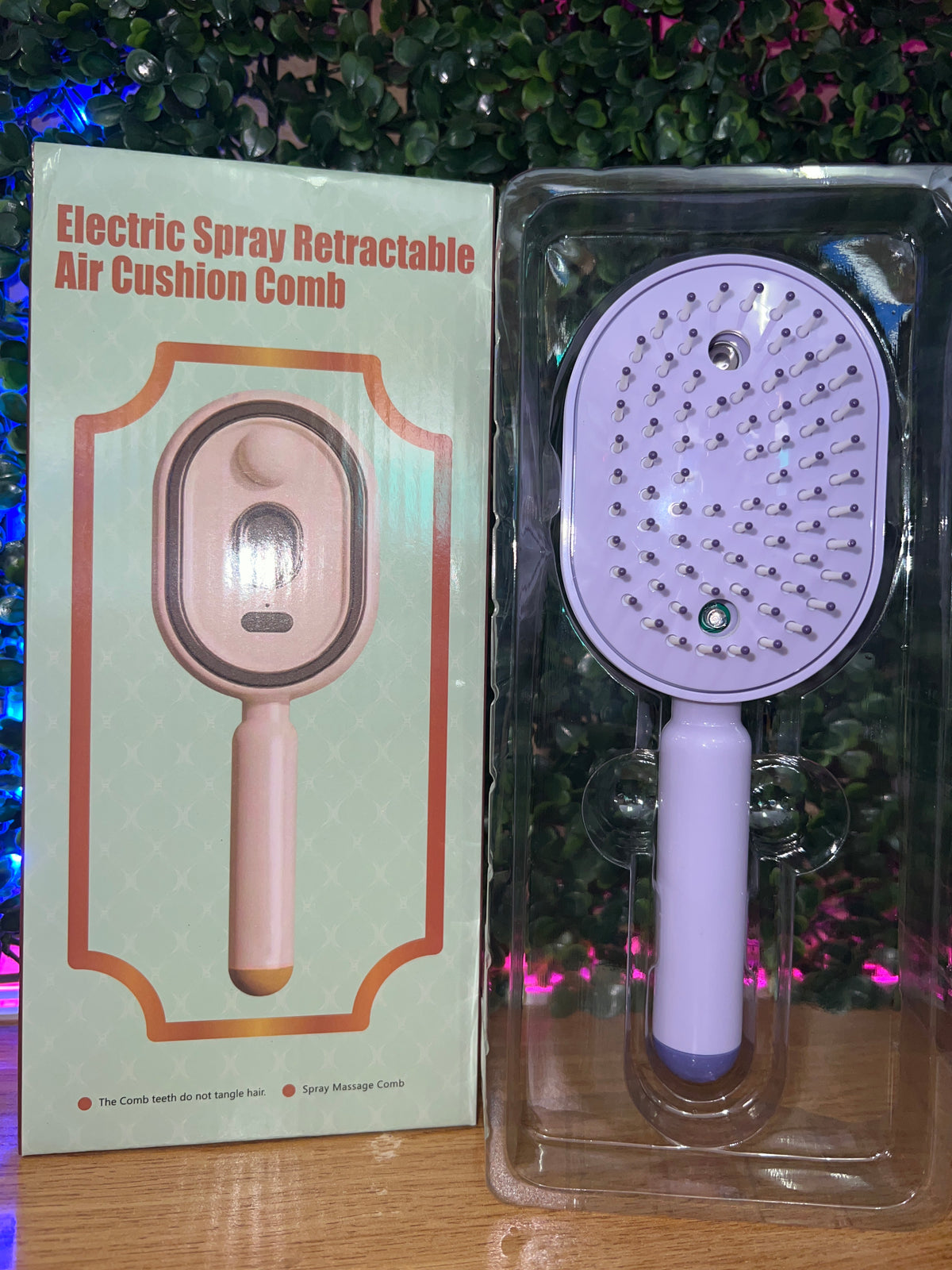 Electric Spray Retractable Air Cushion Comb