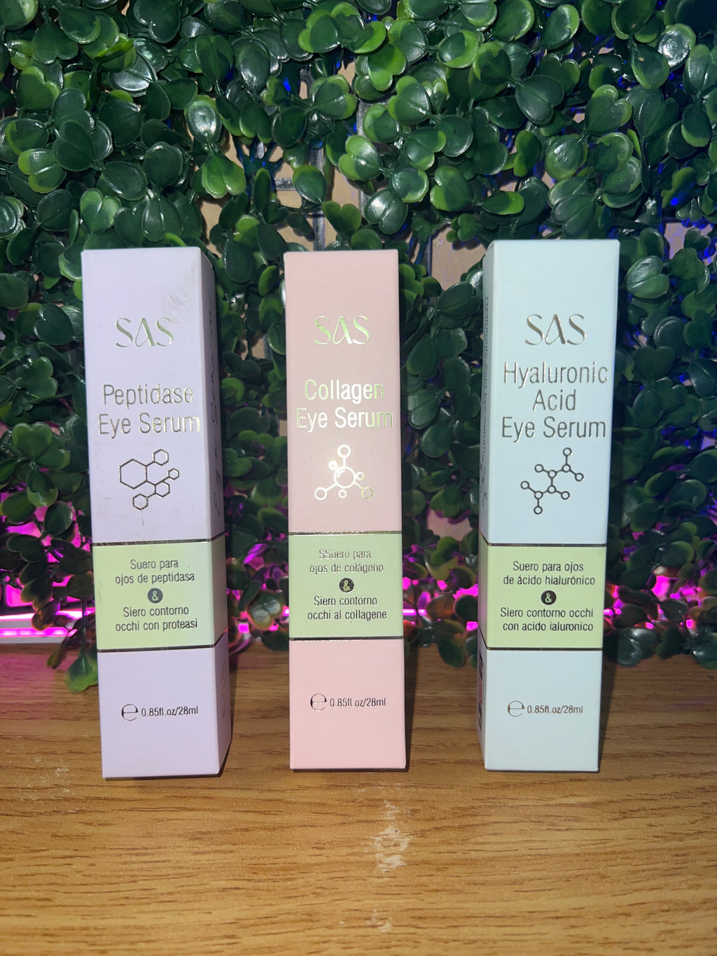 SAS Eye Serum – Peptidase, Collagen & Hyaluronic