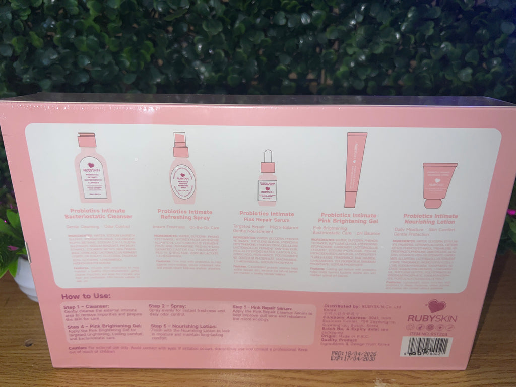RubySkin Probiotics Intimate Care Set
