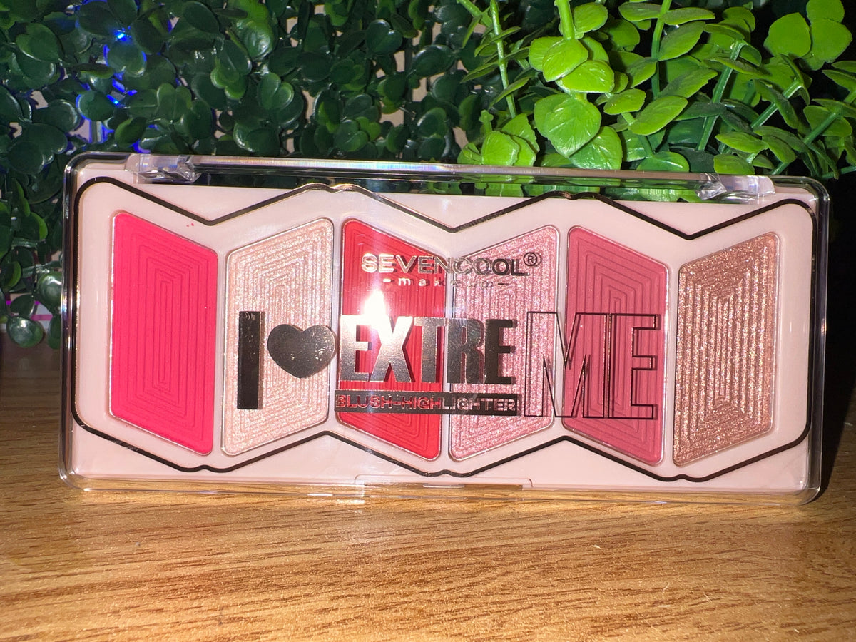 Sevencool I ♥ ExtreME Blush-Highlighter Palette
