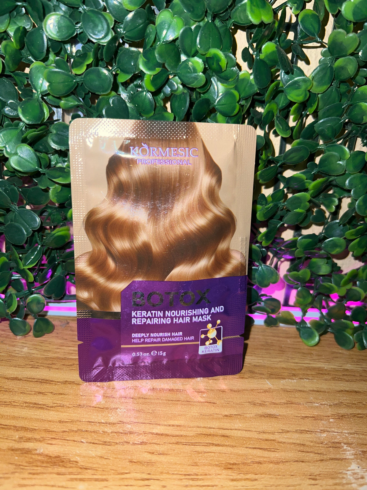 Kormesic Professional Keratin Hair Mask Sachet – Botox or Argan Oil