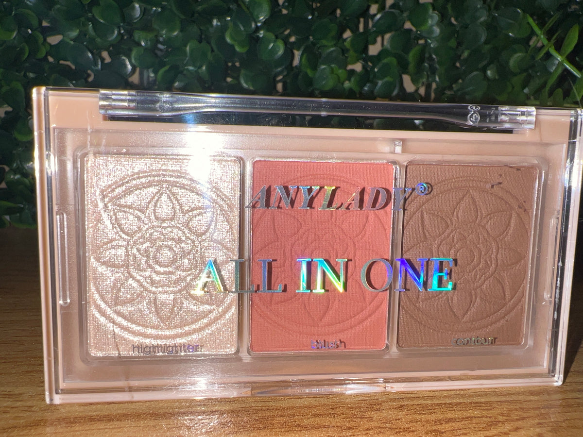 Anylady All In One Palette-Highlighter/Blush/Contour
