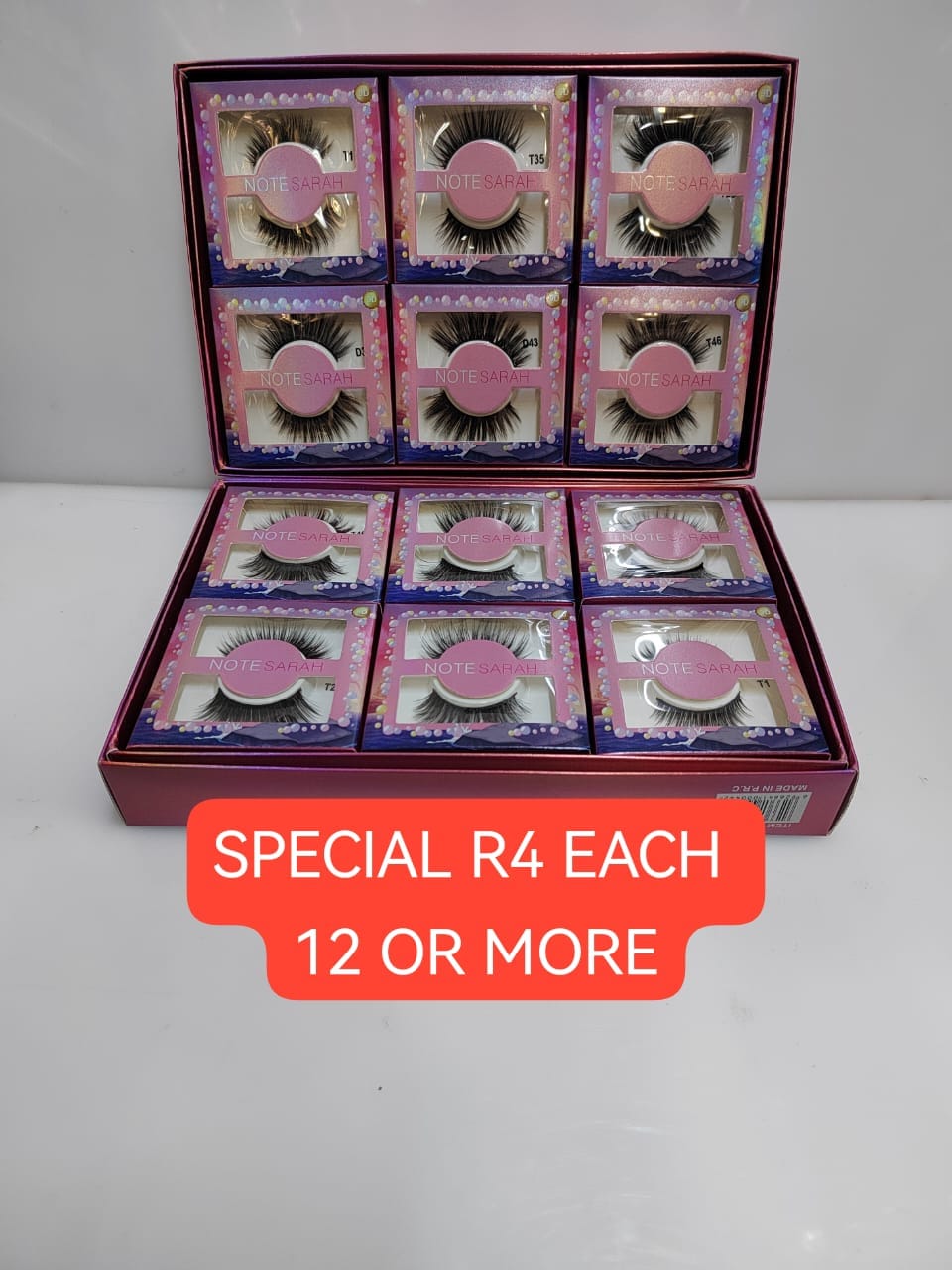 12-Piece Eyelash Box – Reseller Clearance Special