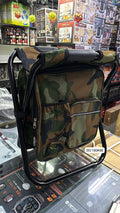 Camouflage Folding Camping Chair with Storage Pockets