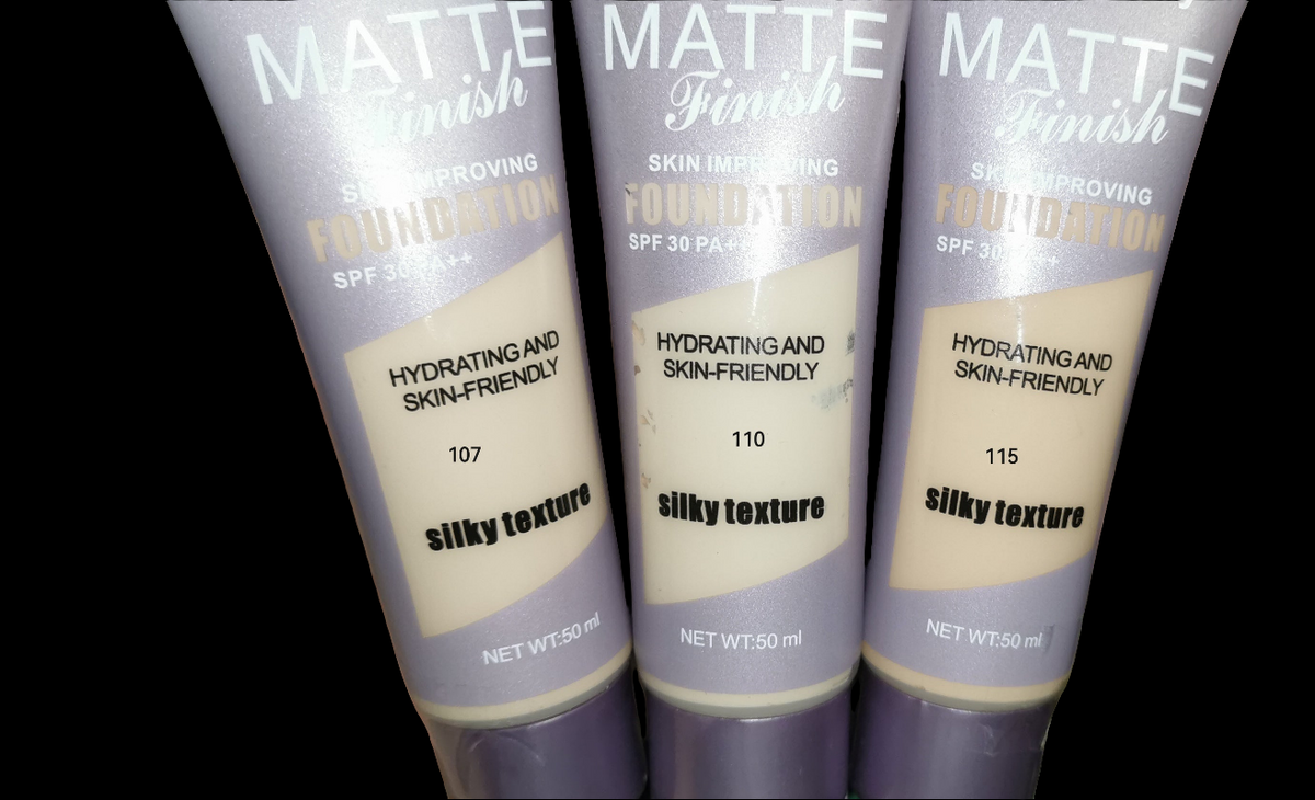 Matte finish foundation