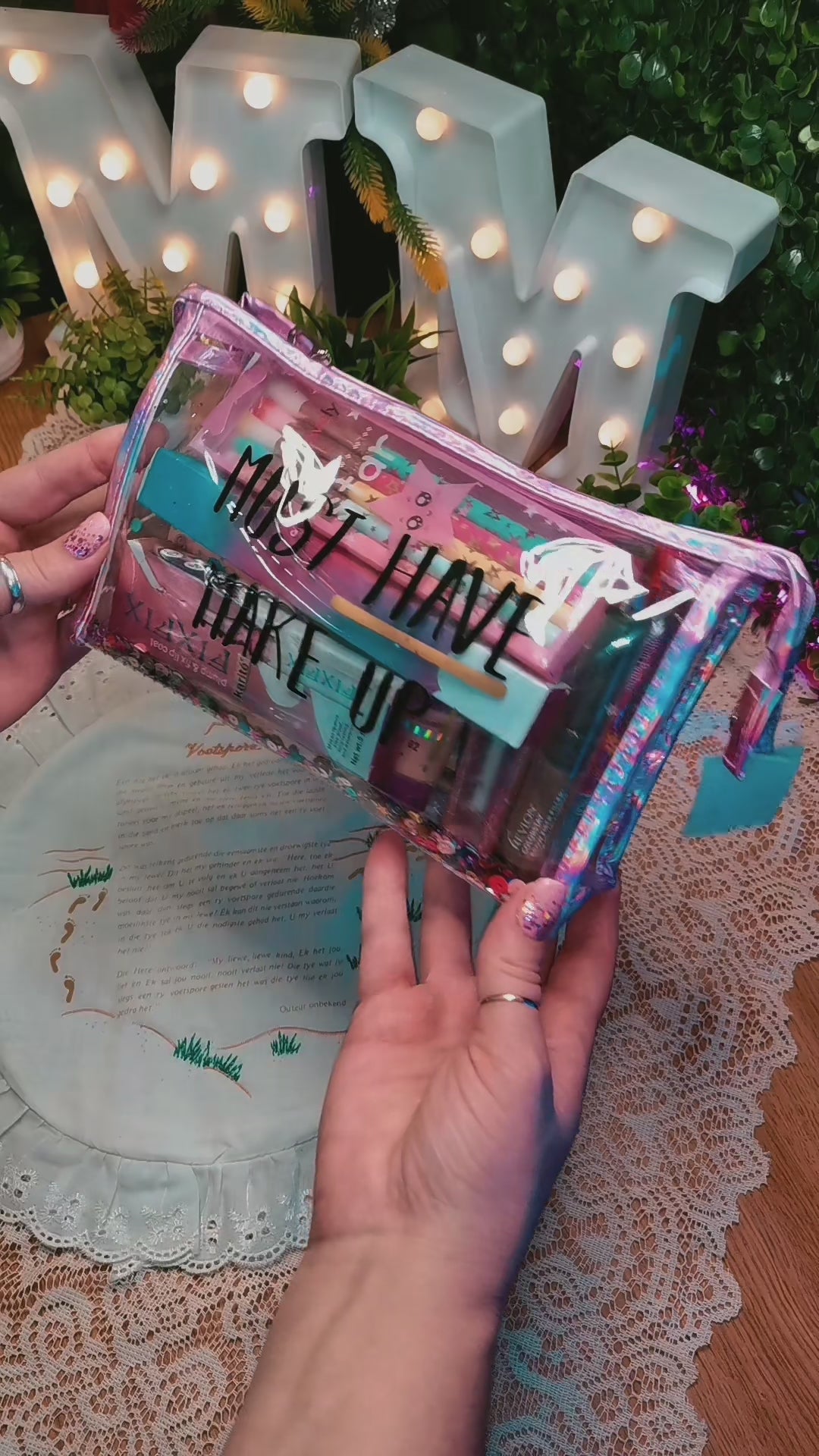 Glitter bag set