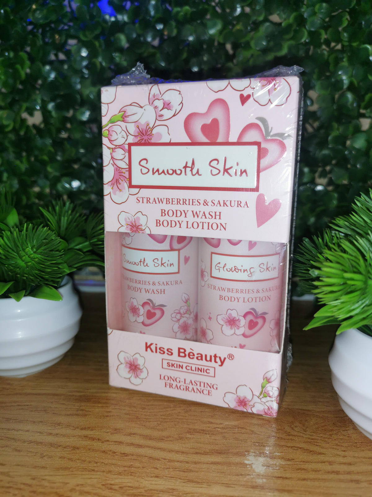 Smooth Skin Body Wash Body Lotion Strawberry&Sakura