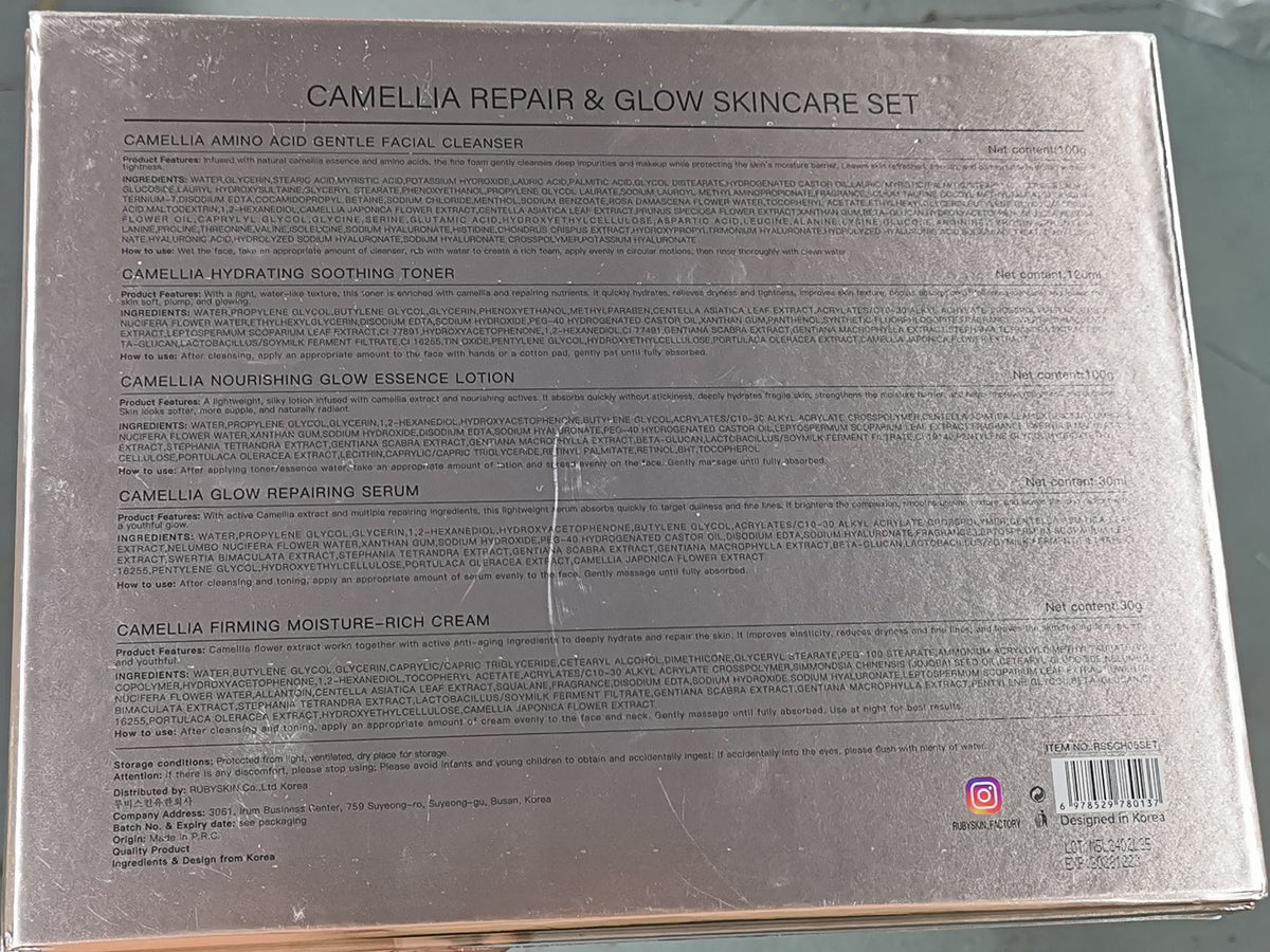 RUBYSKIN Camellia repair and glow set