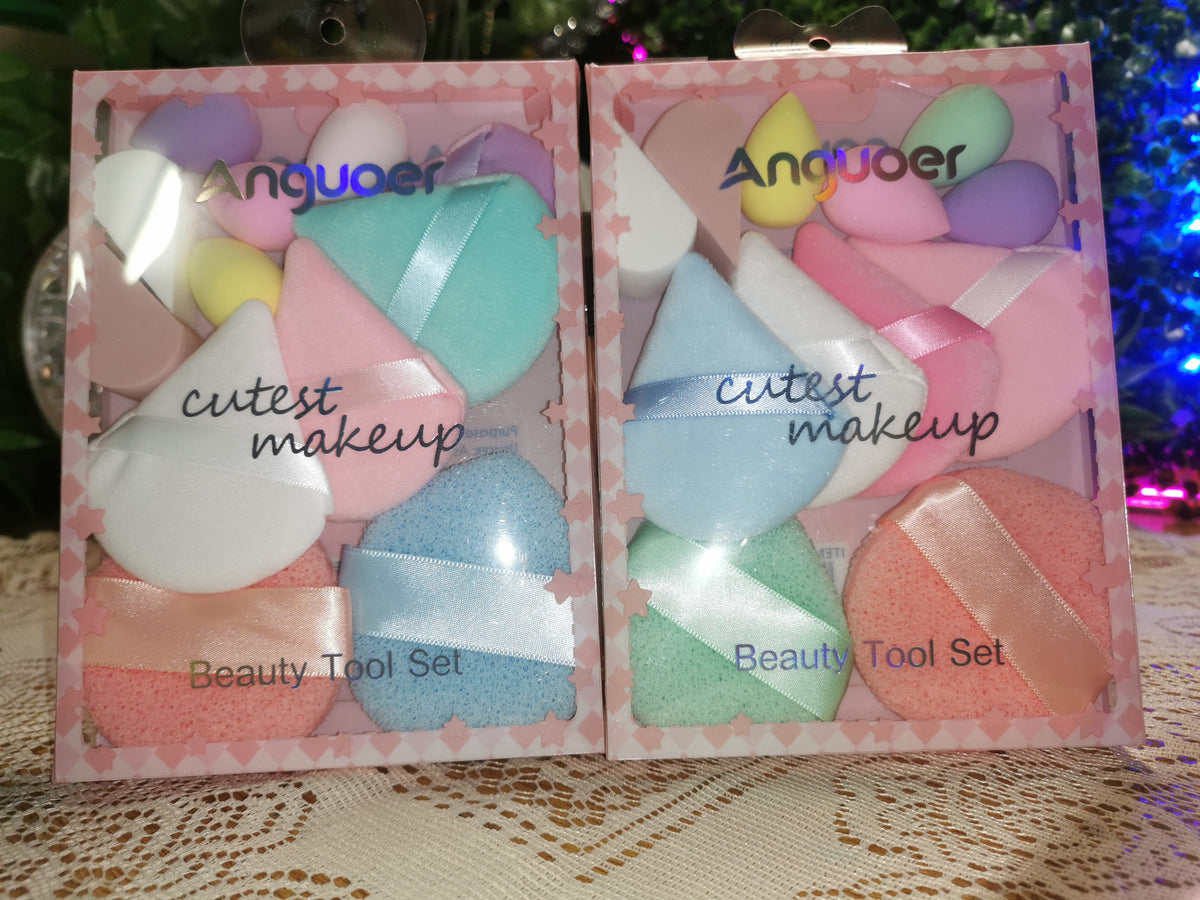 12pc make-up puff tools set