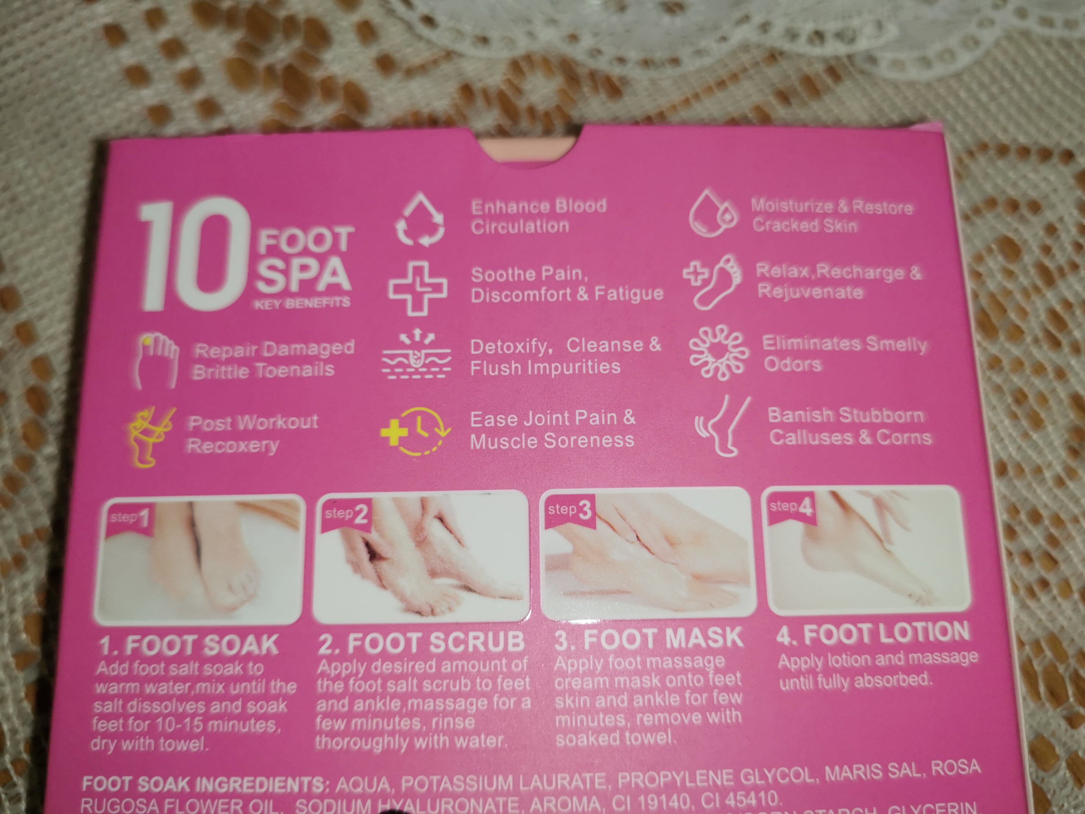 Foot spa deluxe pedicure kit