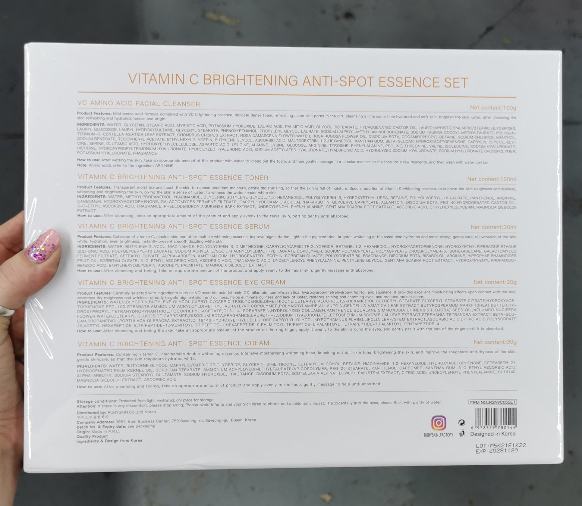 VITAMIN C Brightening Anti-spot essence Set