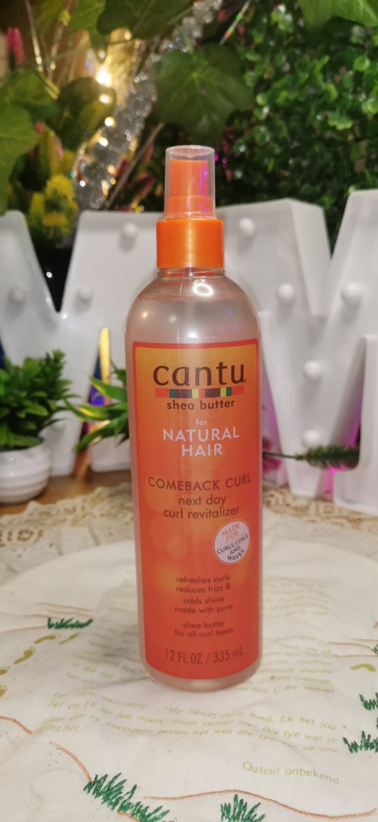 Cantu Shea Butter for Natural Hair Comeback Curl Next Day Curl Revitalizer