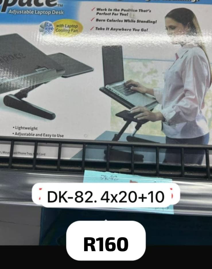Adjustable laptop desk