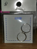 Silver 925  Hoop small Earrings Plain