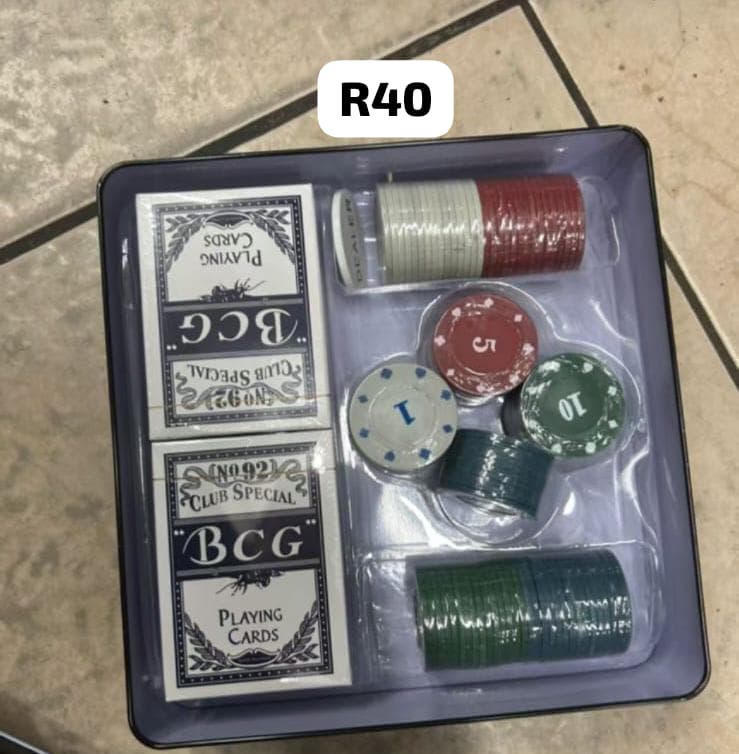 BCG Poker Game Set with Cards & Chips