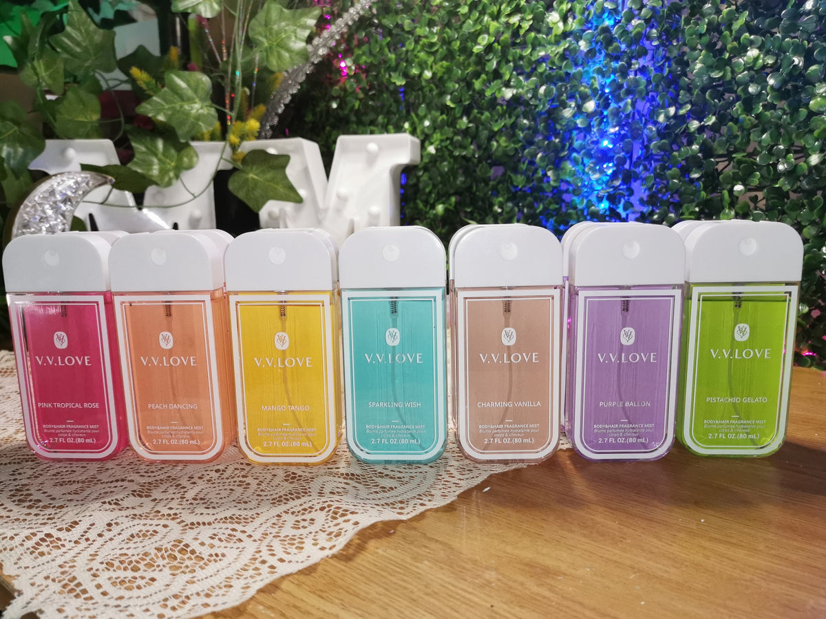 V.v love body& hair fragrance mist