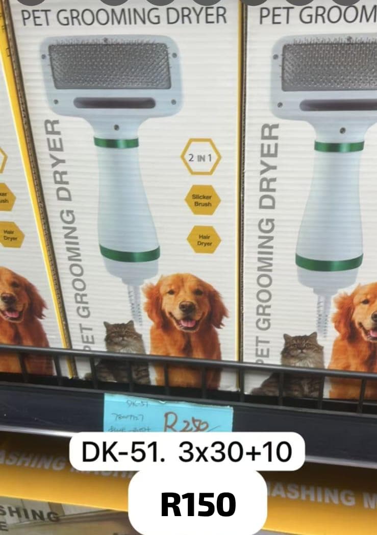 2-in-1 Pet Grooming Dryer & Slicker Brush