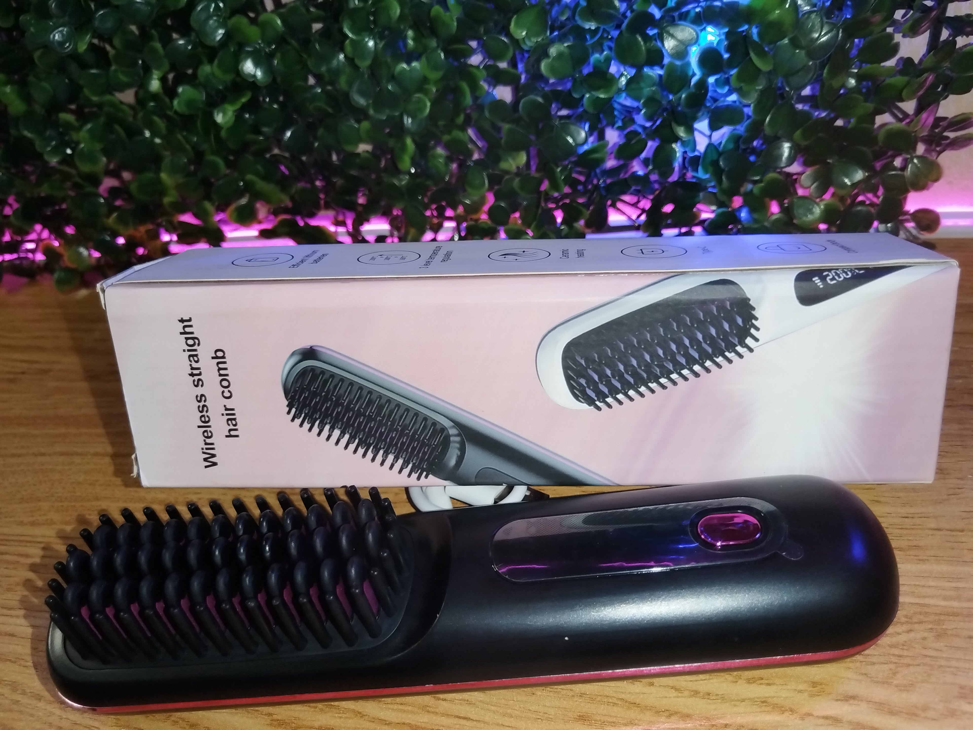 Hair straightener comb Wireless